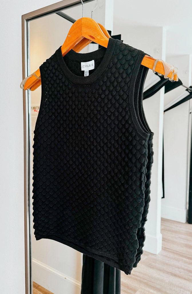 MAUDE BUBBLE KNIT TANK