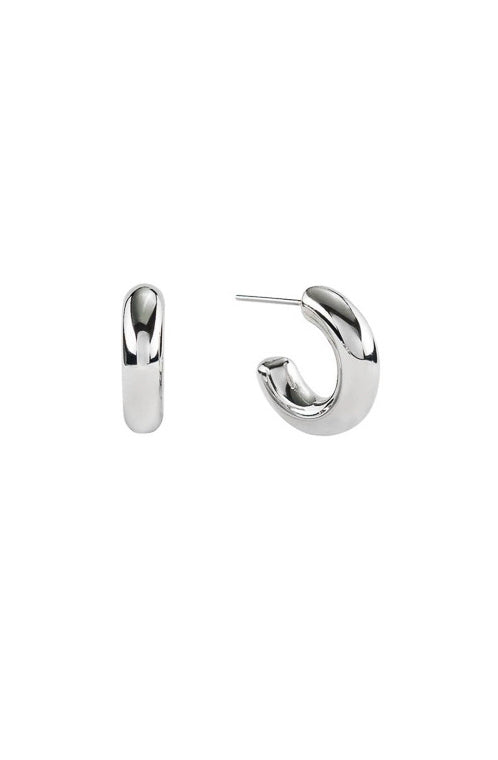 BRENDA GRANDS SILVER BUBBLE MINI HOOPS