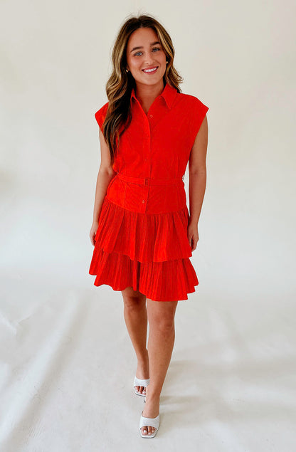 EUROPEAN SUMMER BUTTONED DRESS