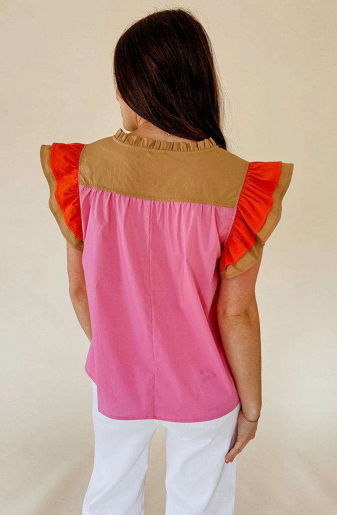BLOCK PARTY STRUCTURED BLOUSE