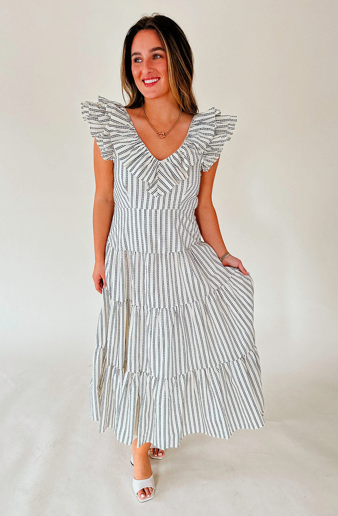 TALE AS OLD AS TIME STRIPED MAXI