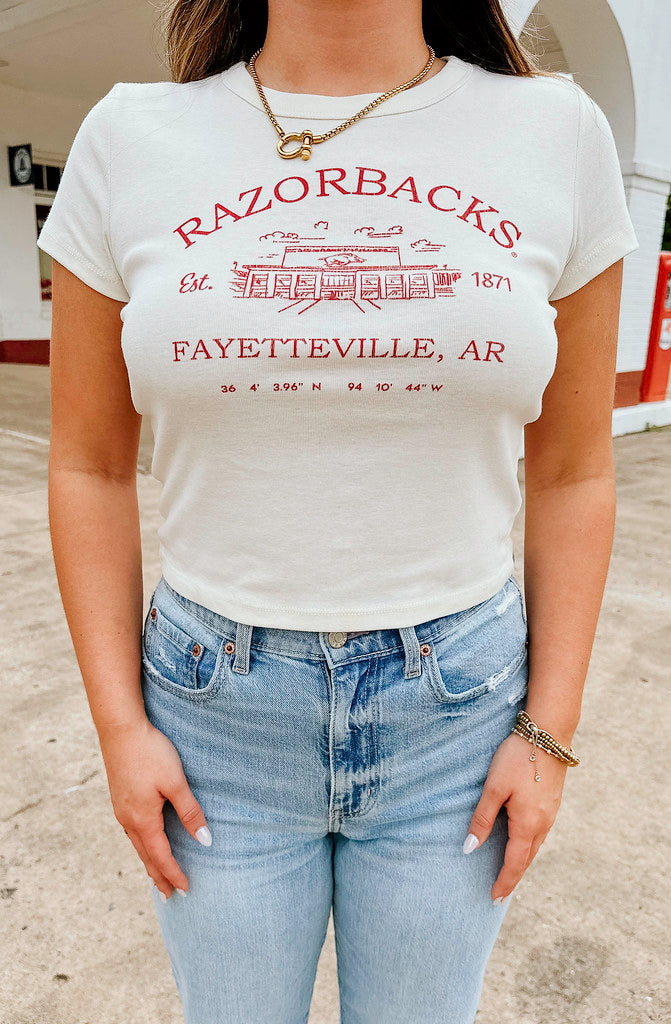 ARKANSAS STADIUM BABY TEE