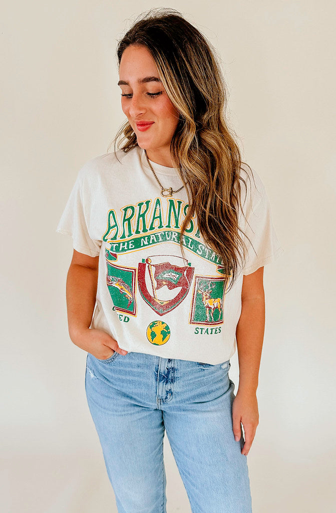 ARKANSAS NATURAL STATE PATCH TEE