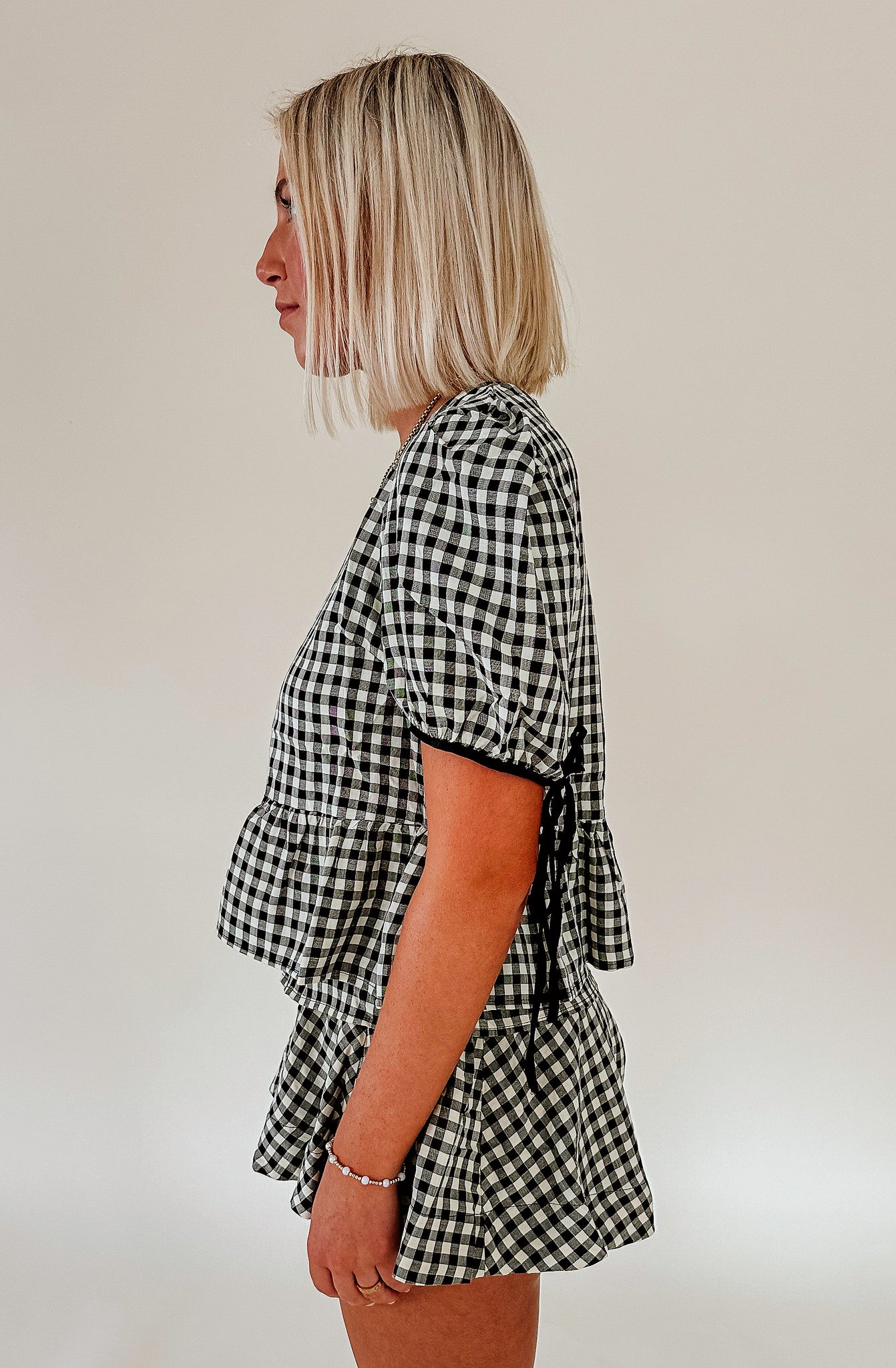 PLAID REPUTATION BLOUSE