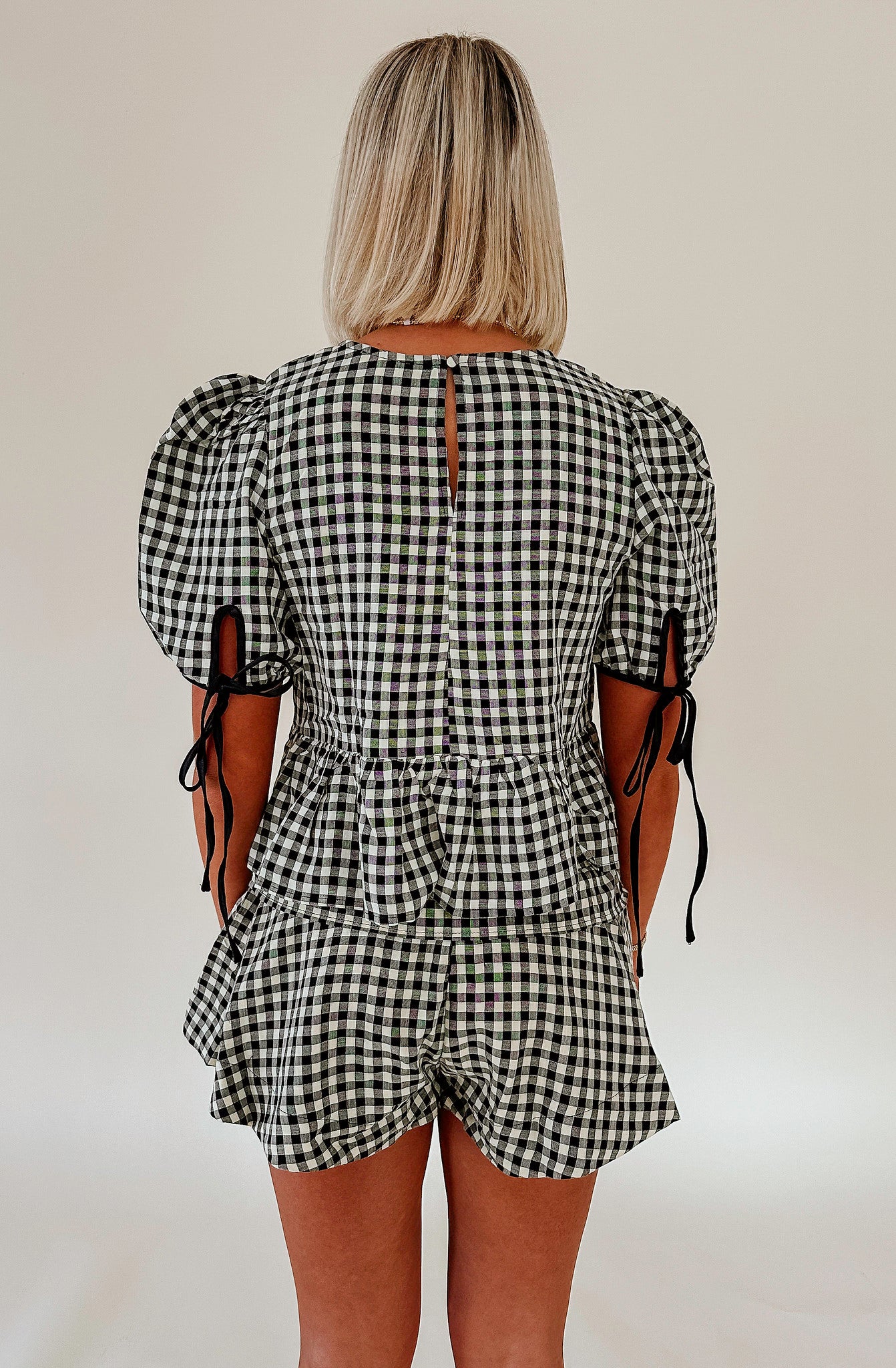 PLAID REPUTATION BLOUSE