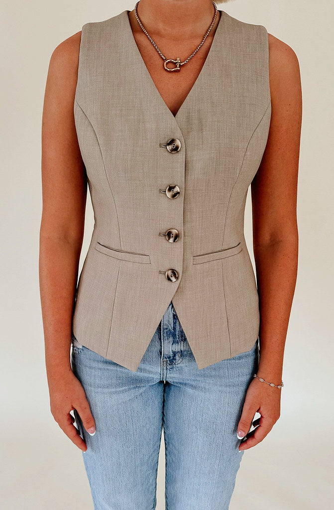 CELINA BUTTONED VEST