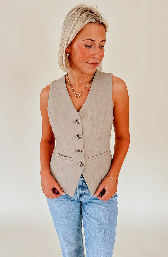 CELINA BUTTONED VEST