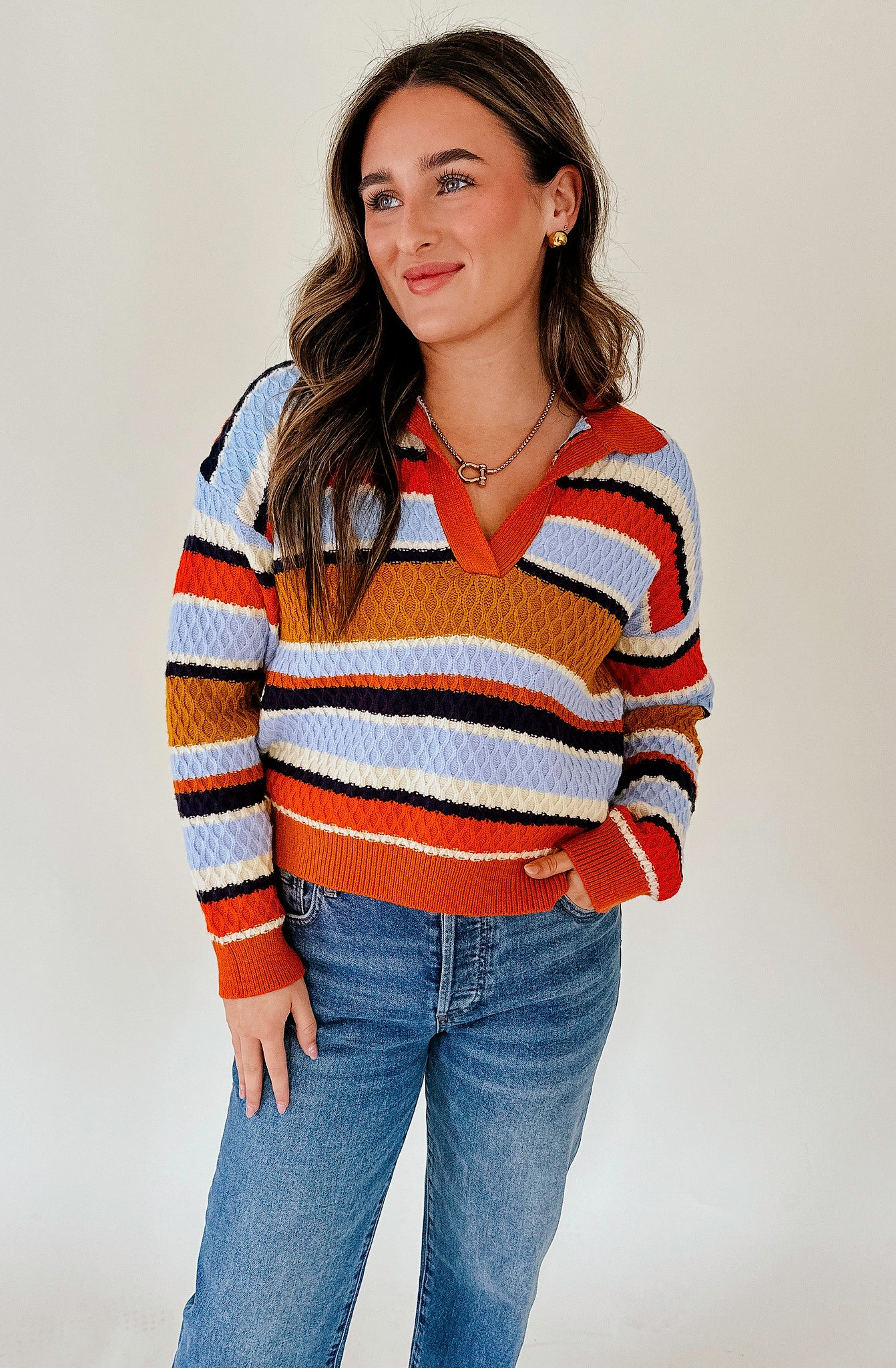 LABYRINTH STRIPE TOP