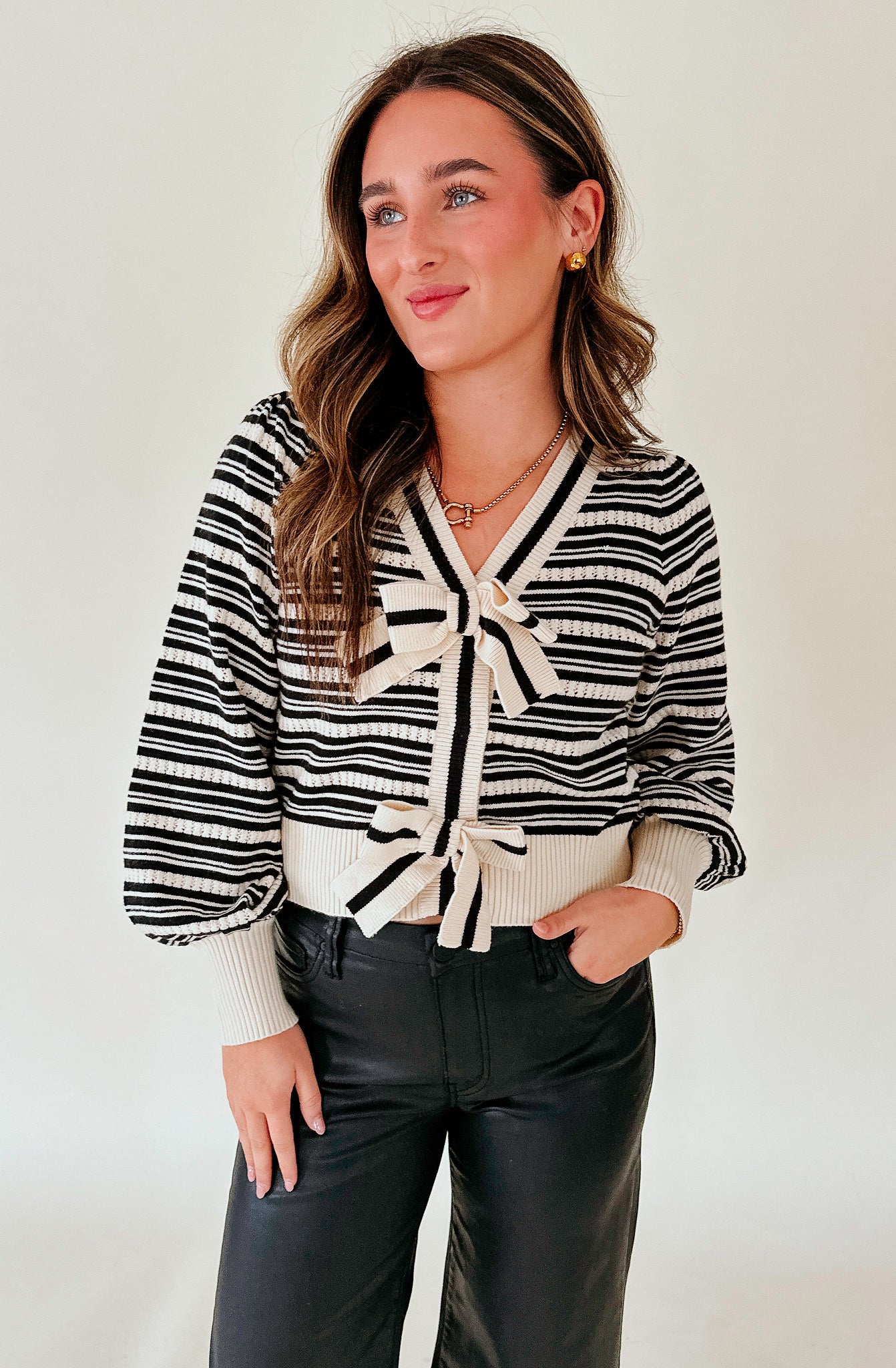 SWEET NOTHING STRIPE SWEATER