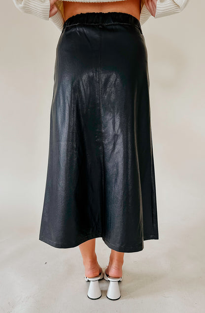 MADYSON  FAUX LEATHER SKIRT