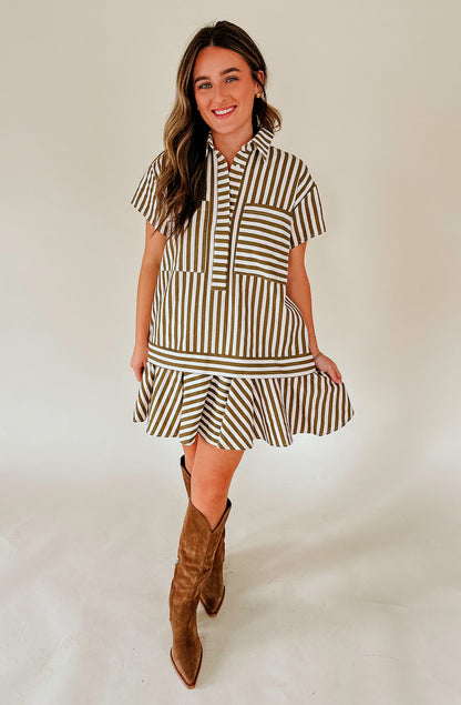 LEAH STRIPE DRESS