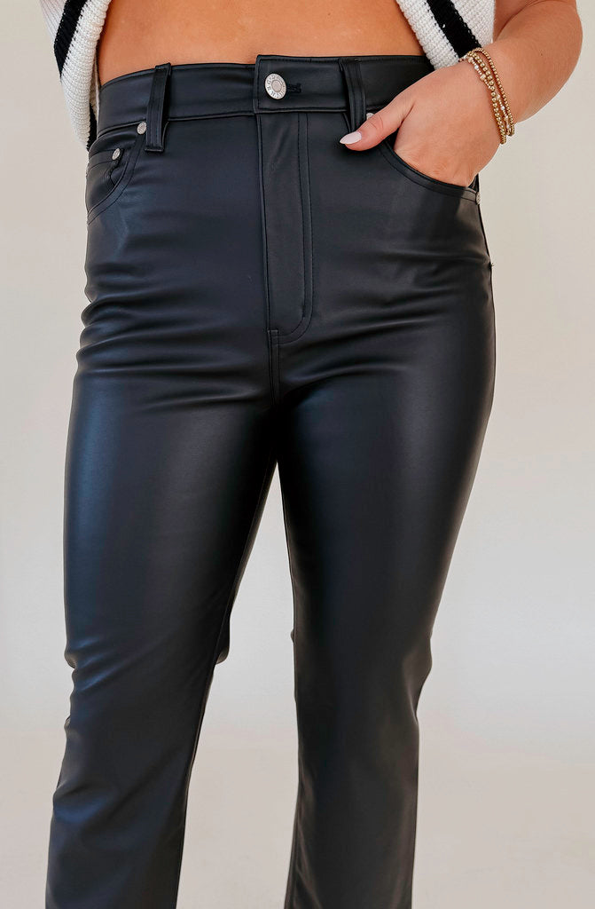 DAZE SHY GIRL IN CINEMATIC FAUX LEATHER PANT