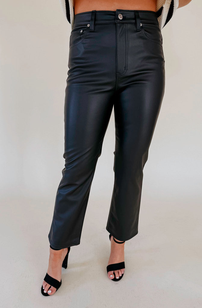 DAZE SHY GIRL IN CINEMATIC FAUX LEATHER PANT