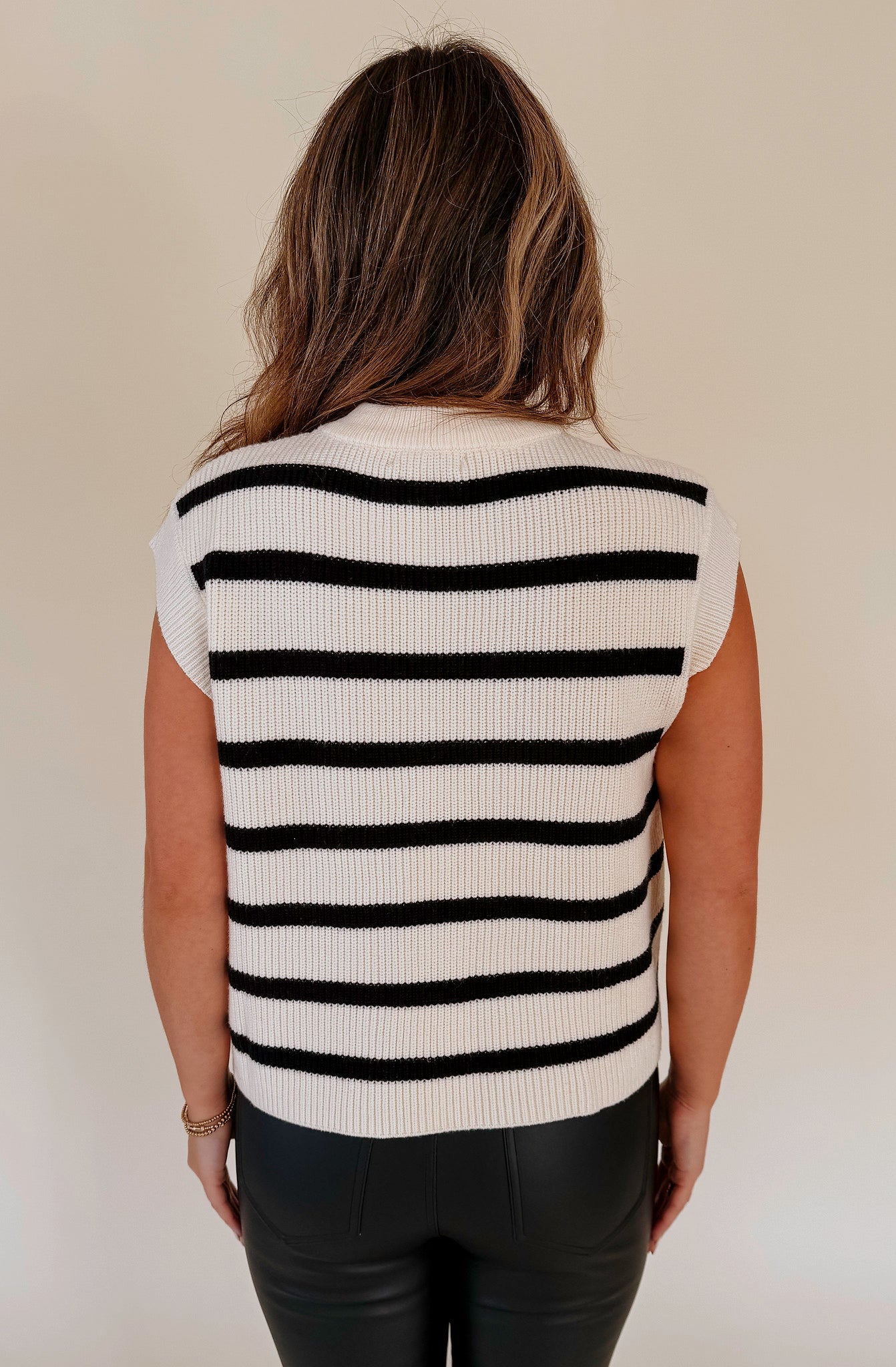 ALWAYS ON THE GO STRIPE SWEATER