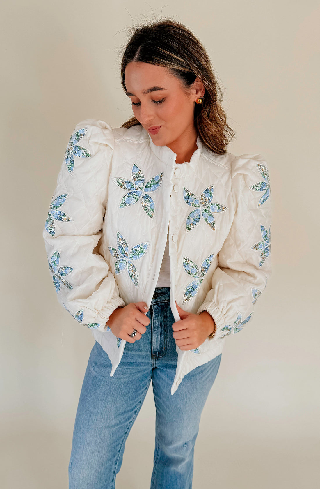 SOMETHING BLUE QUILTED JACKET