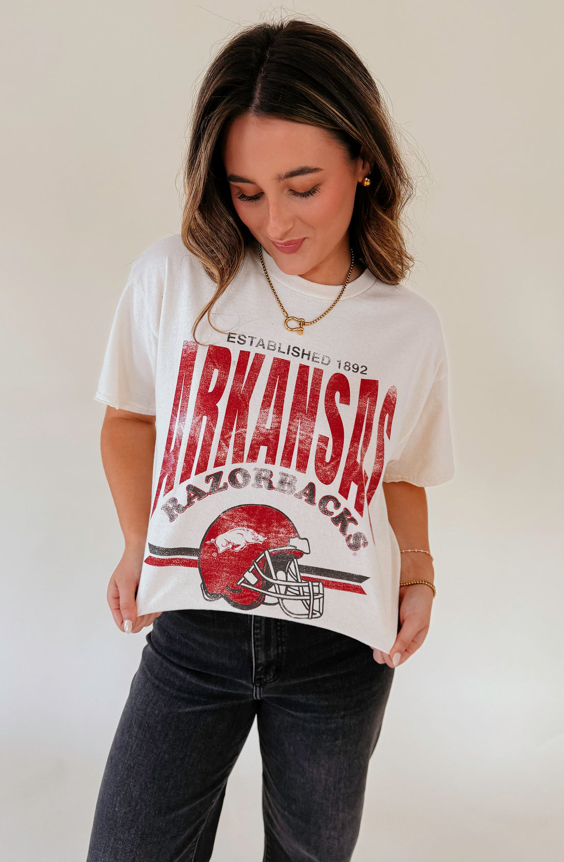 ARKANSAS HELMET OVERSIZED VINTAGE TEE