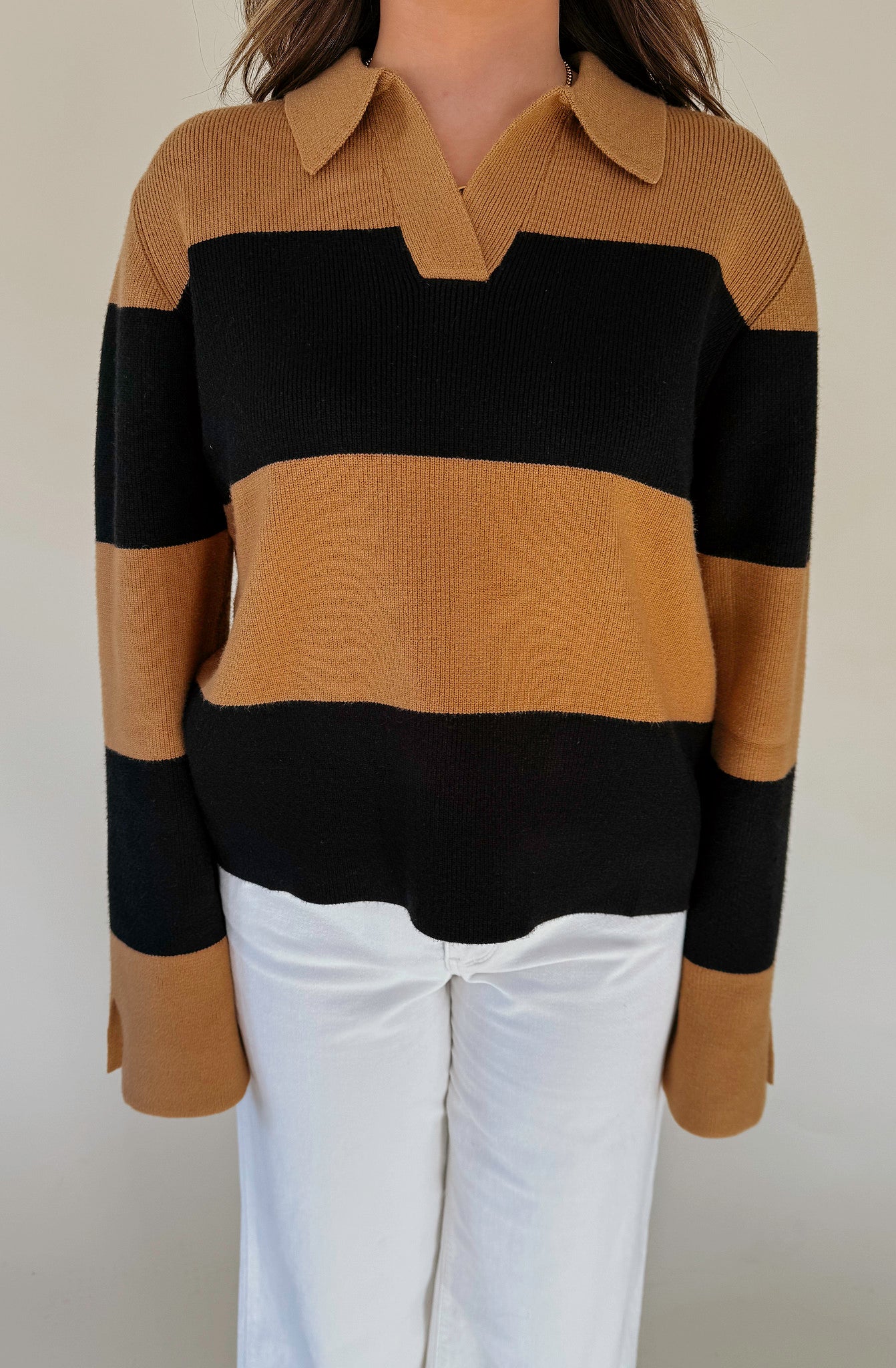 GOLD RUSH STRIPED SWEATER