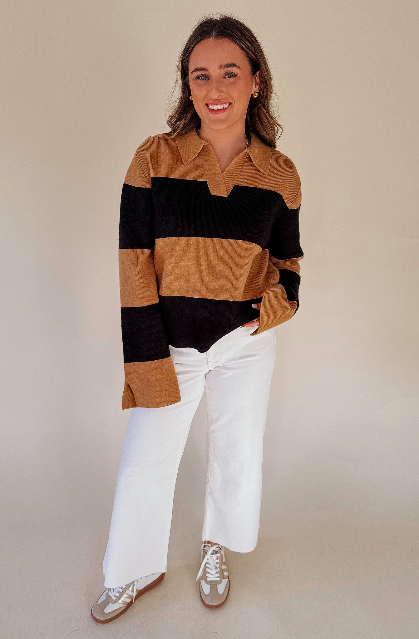 GOLD RUSH STRIPED SWEATER