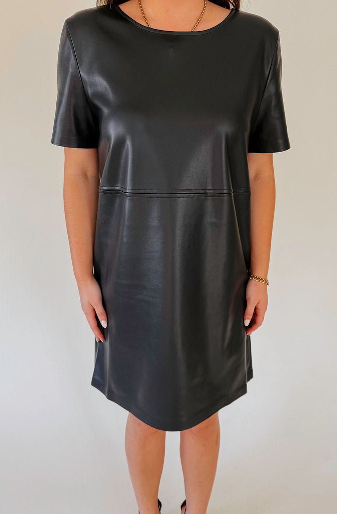 Z SUPPLY LONDON FAUX LEATHER DRESS