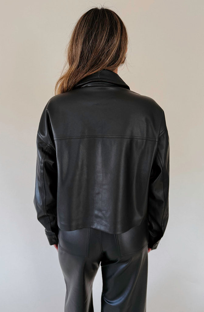 Z SUPPLY ALL DAY FAUX LEATHER JACKET