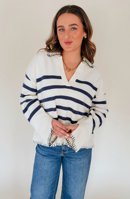 CHARLIE STRIPE SWEATER