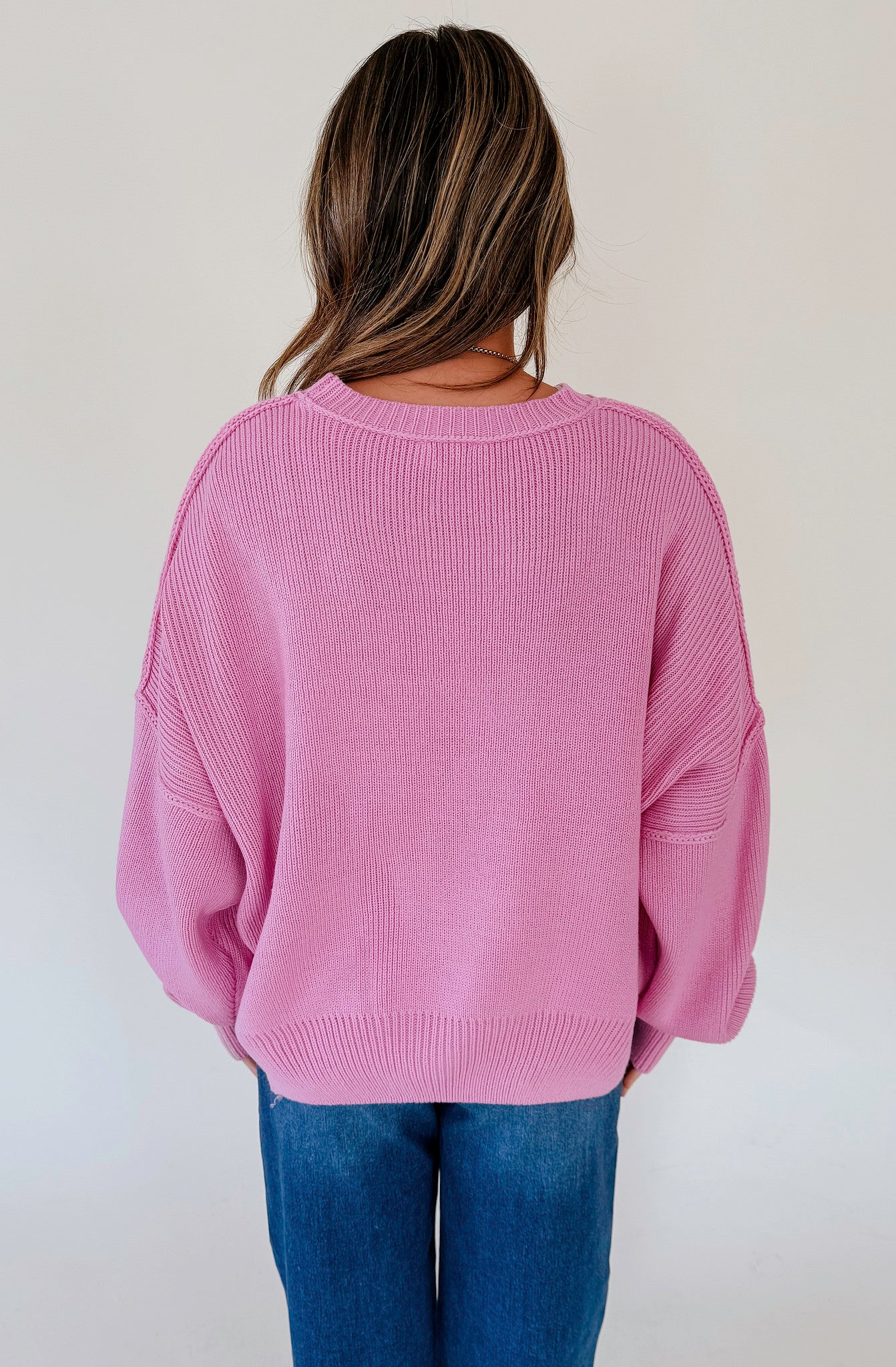 HAVE YOU BLUSHING PINK SWEATER