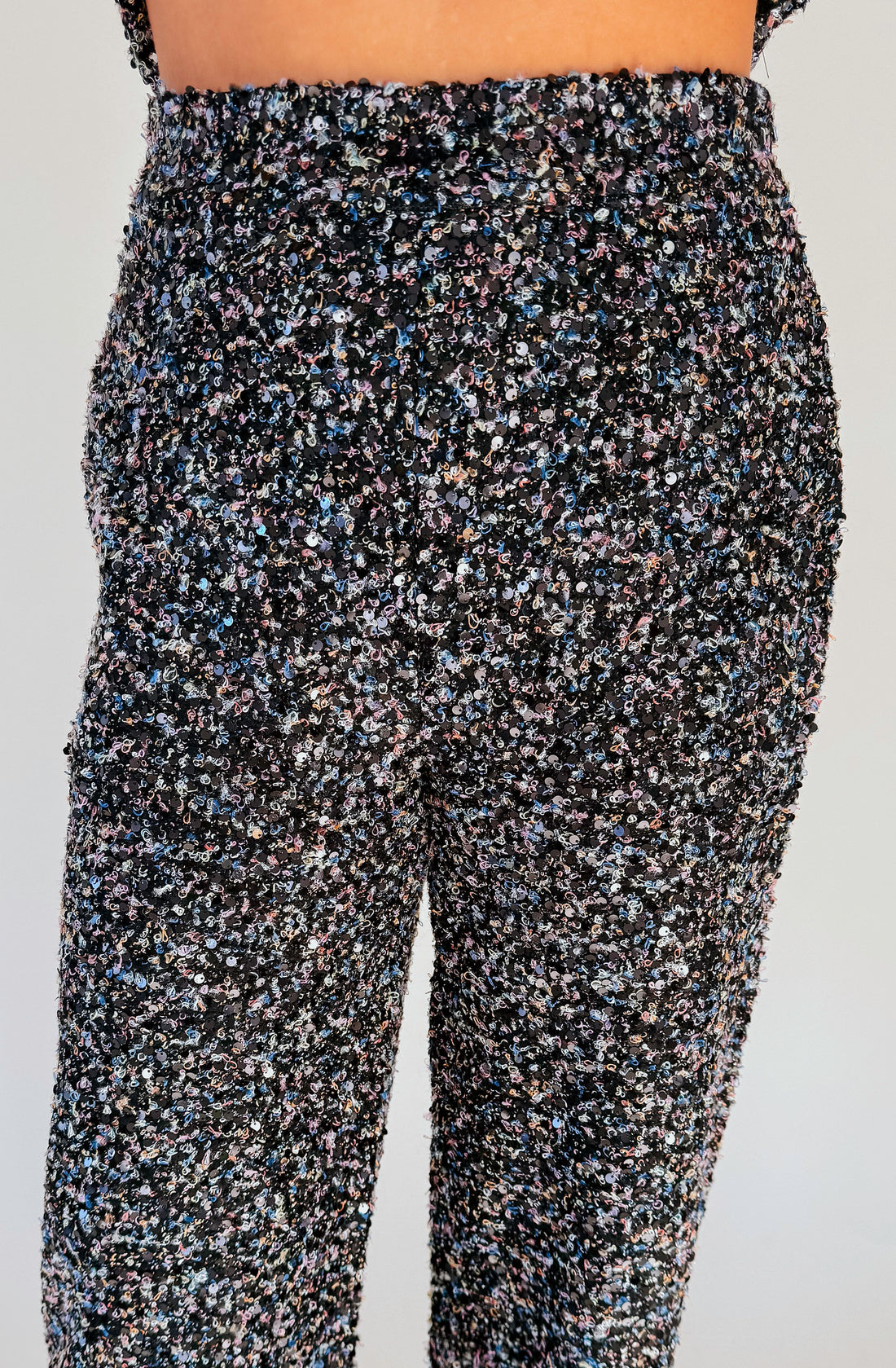 SEEING STARS TWEED BOUCLE SEQUIN PANTS