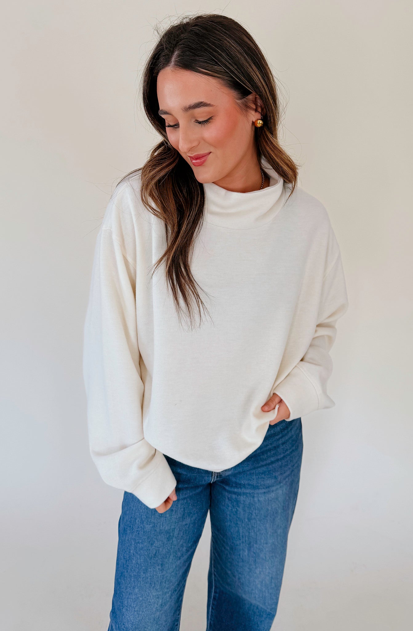 RUBY MOCKNECK SWEATSHIRT