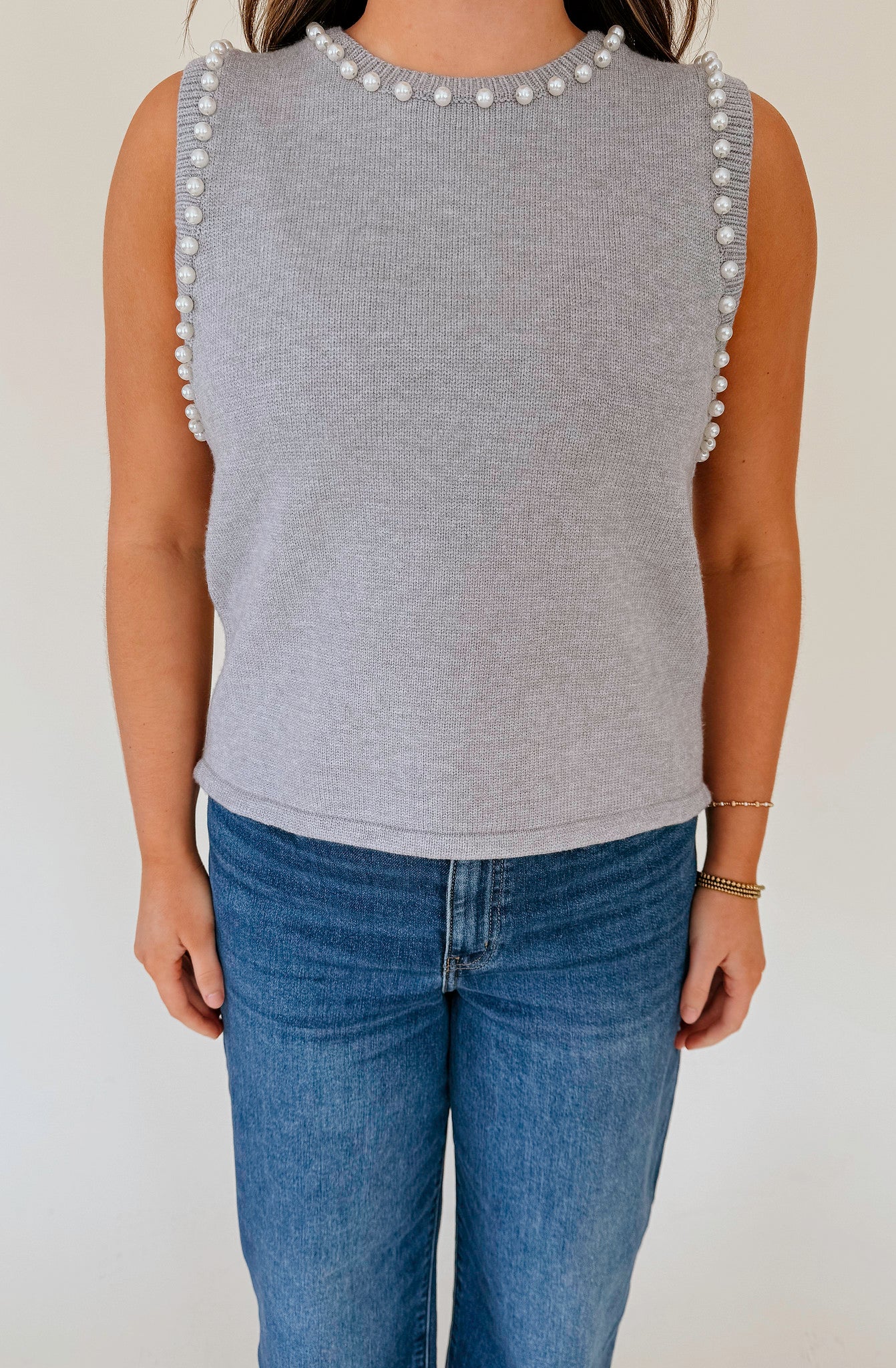 HANNAH PEARL KNIT TOP