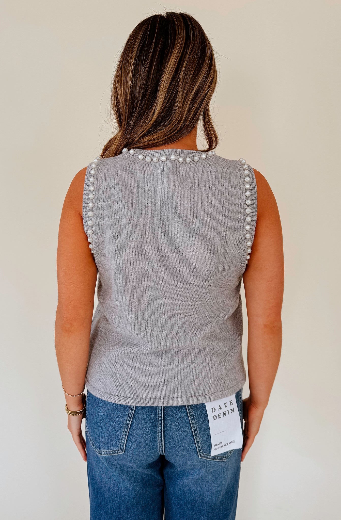 HANNAH PEARL KNIT TOP