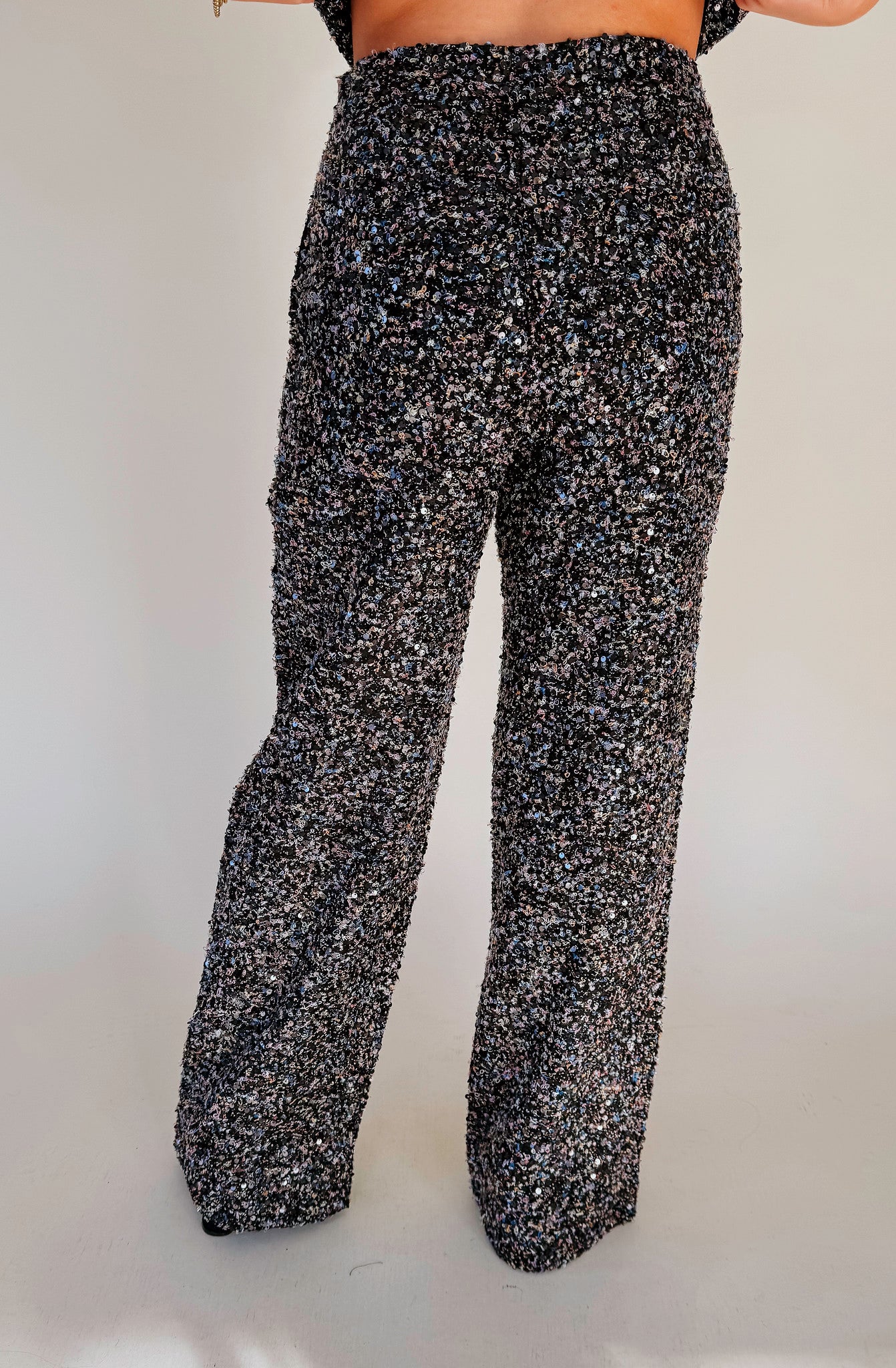 SEEING STARS TWEED BOUCLE SEQUIN PANTS