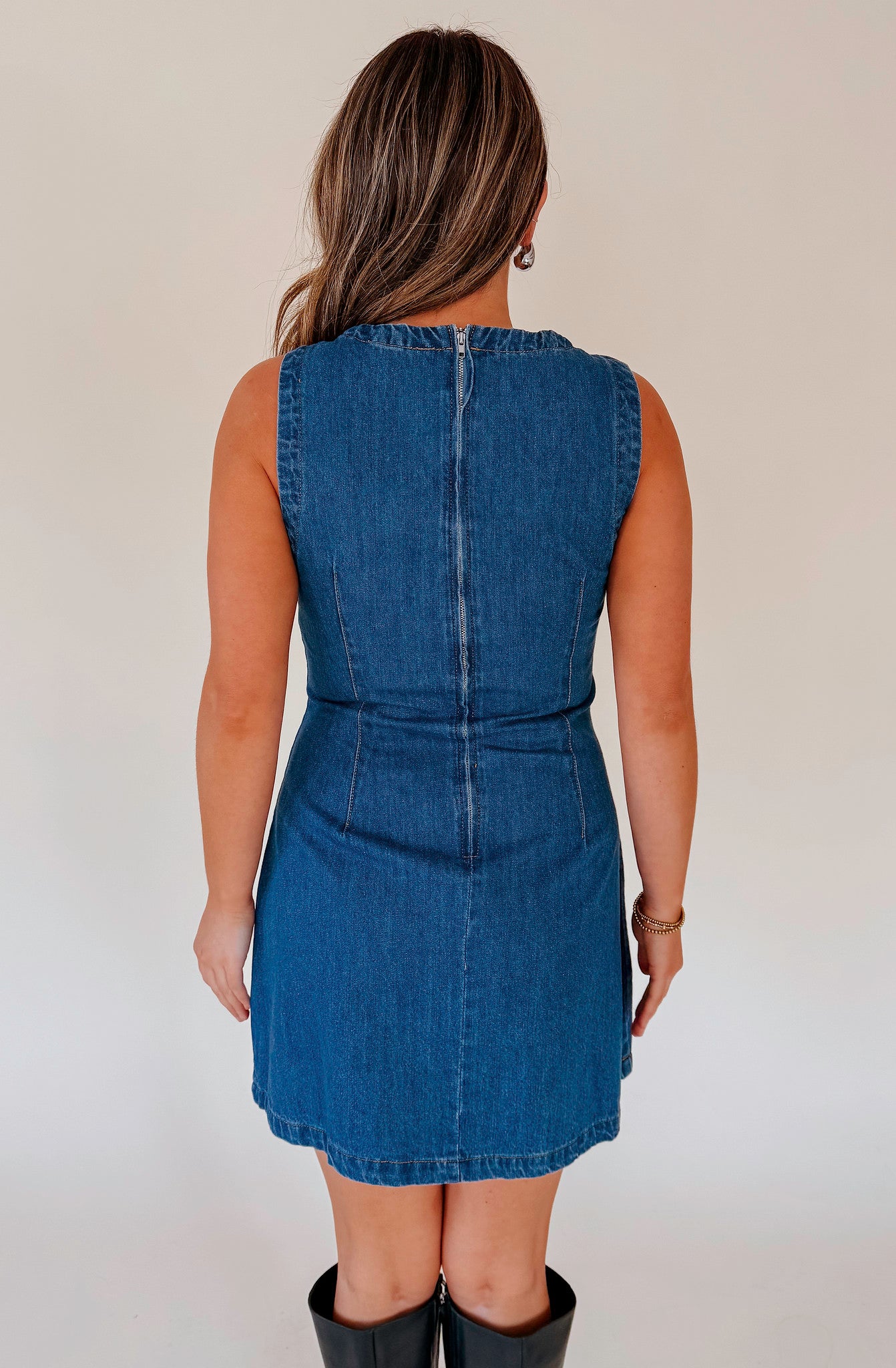 MASTERMIND DENIM MINI DRESS