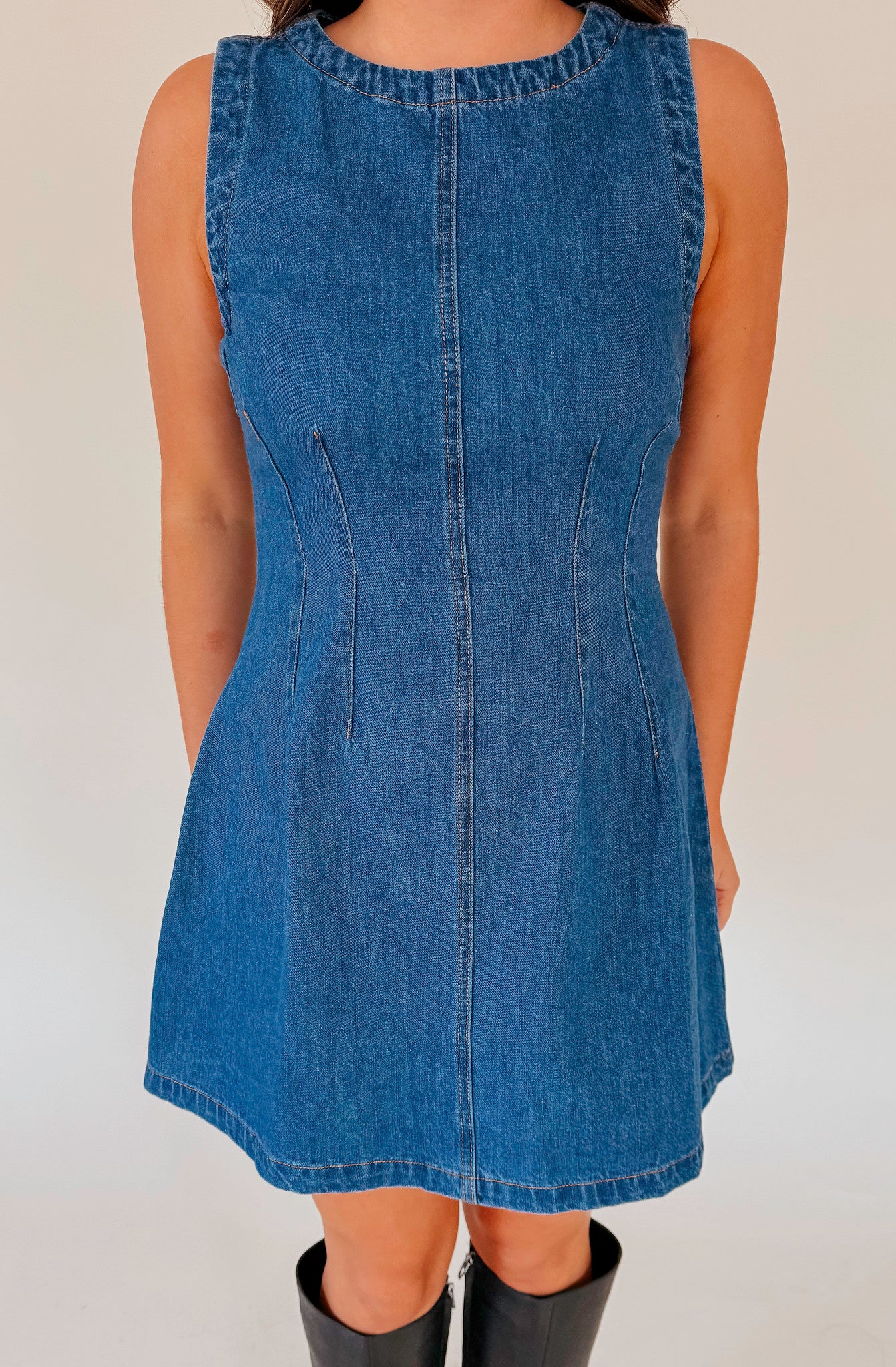 MASTERMIND DENIM MINI DRESS