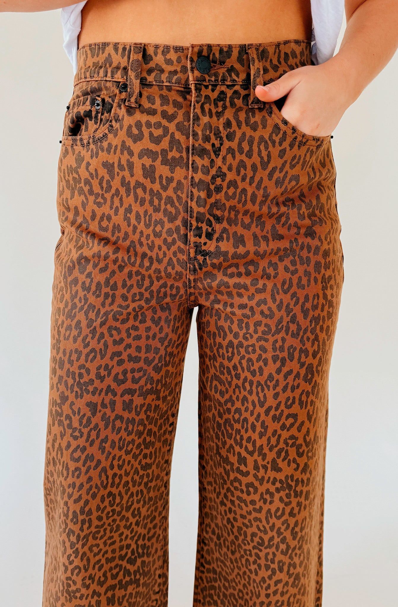 DAZE DENIM FAR OUT HIGH RISE LEG IN WILD CAT