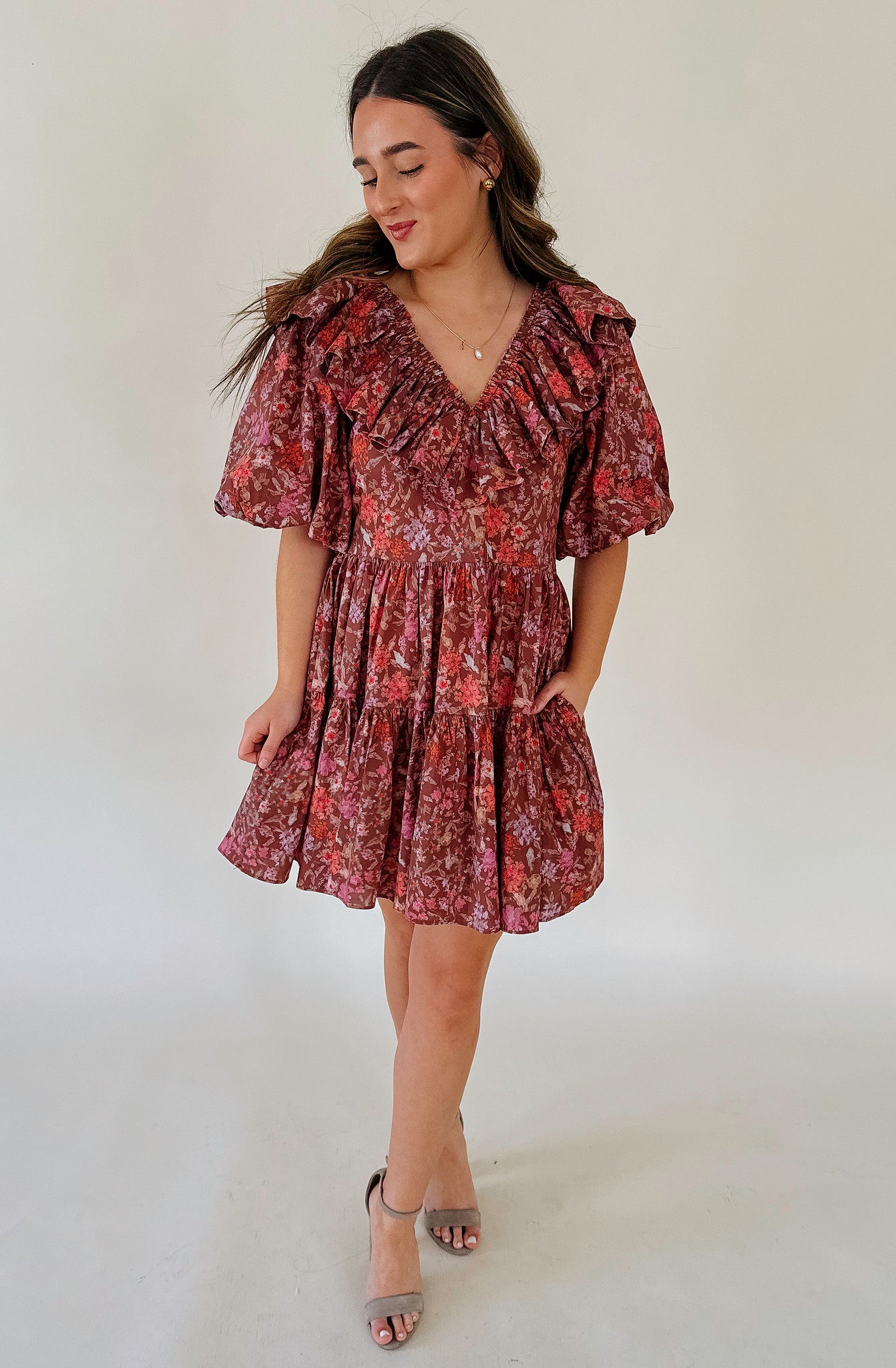 HOLLY FLORAL MINI DRESS