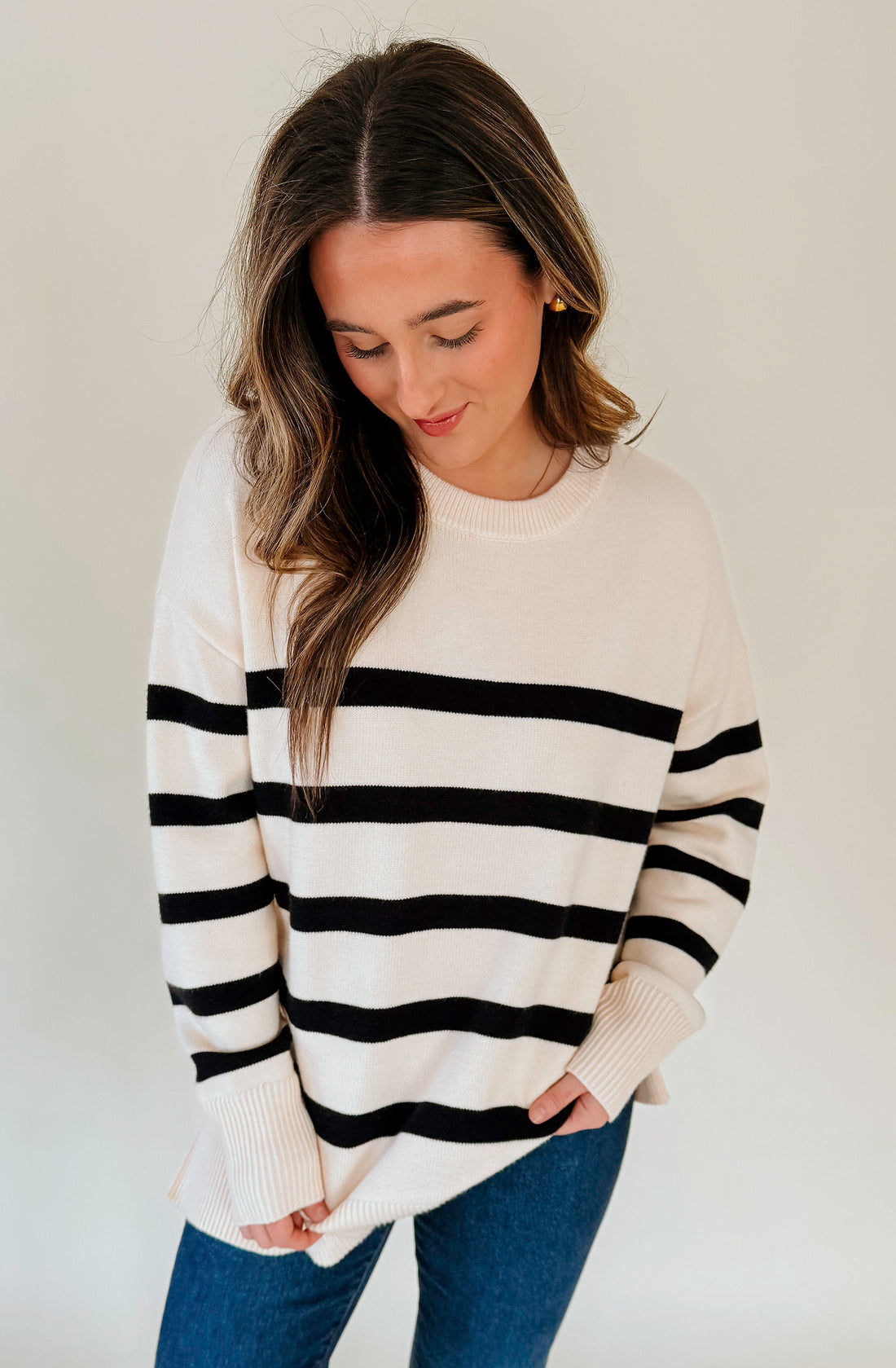 MAD ABOUT YOU STRIPED SWEATER