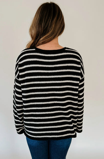 LUCK OF THE DRAW STRIPE SWEATER