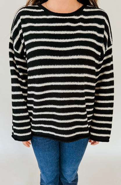 LUCK OF THE DRAW STRIPE SWEATER