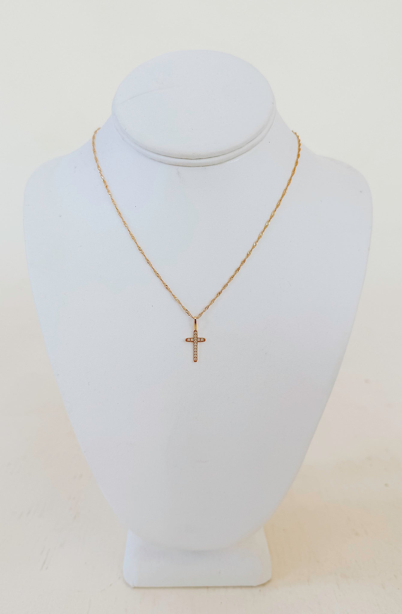 BRENDA GRANDS REVERSIBLE DIAMOND CROSS NECKLACE