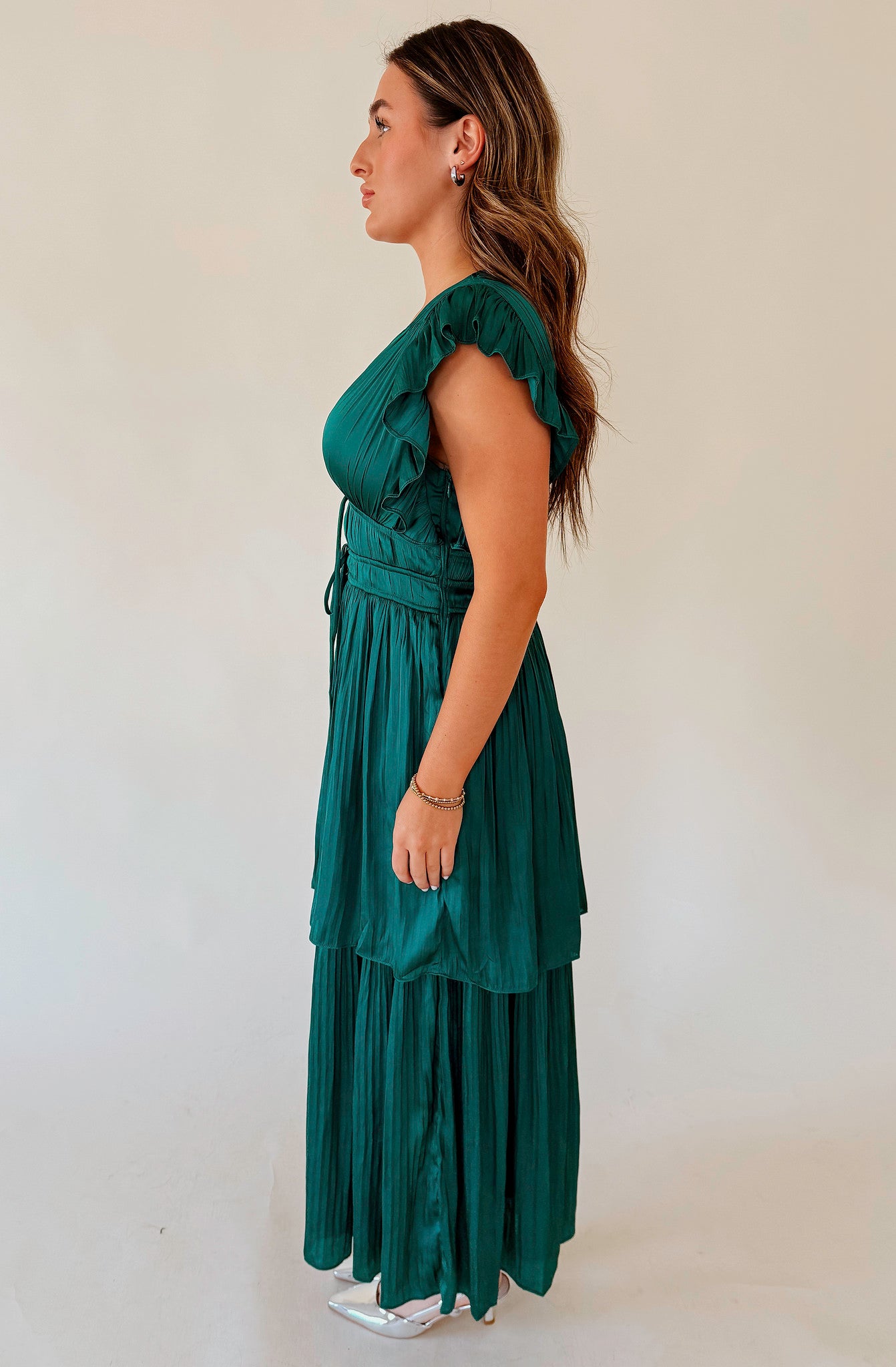 KEEP YOU WAITING SILK MAXI DRESS