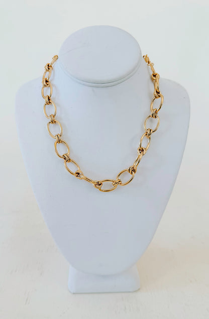 BRENDA GRANDS CHUNKY OVAL NECKLACE