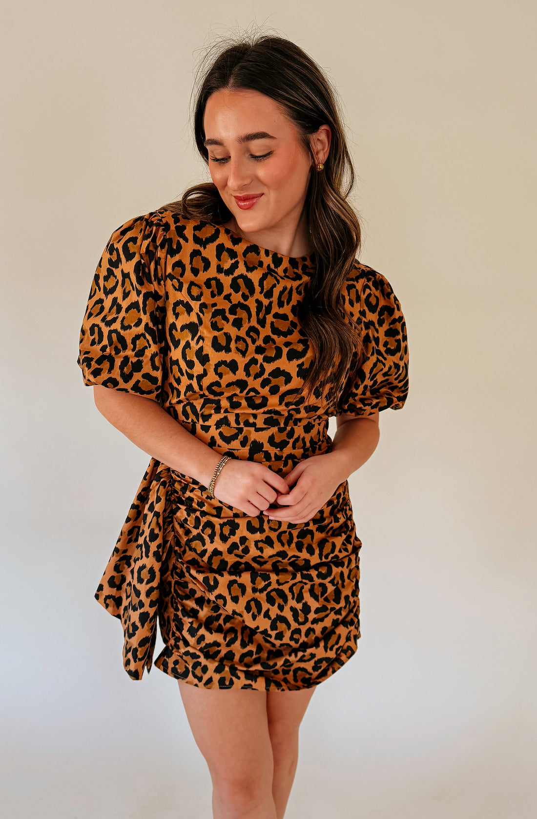 BEEN THERE TOO LEOPARD MINI DRESS