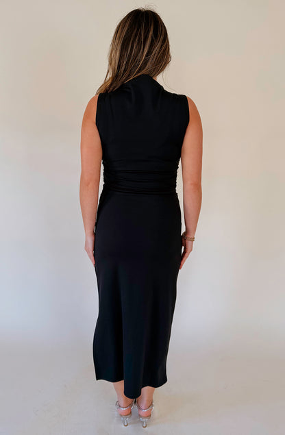 HOLD YOU TO IT BLACK MAXI DRESS