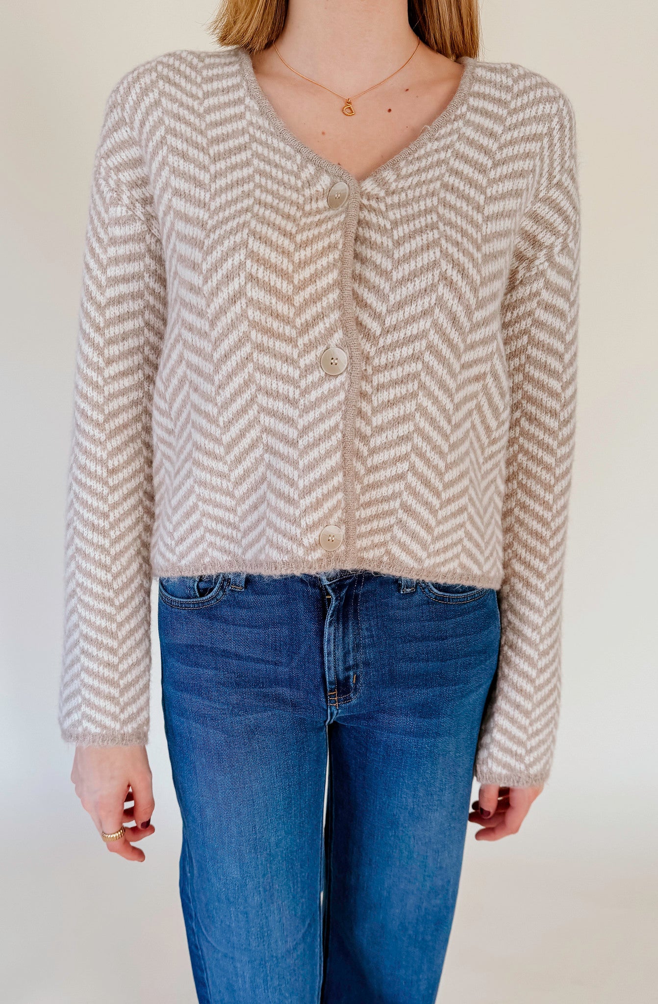 Z SUPPLY NAOMI HERRINGBONE CARDIGAN