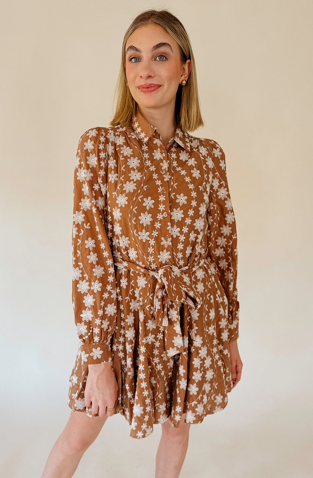 KINLEY EYELET DRESS