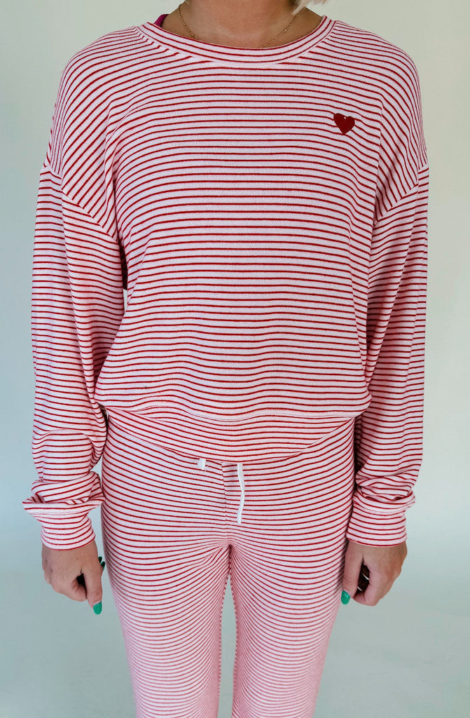 Z SUPPLY BISOUS STRIPE LONG SLEEVE TOP