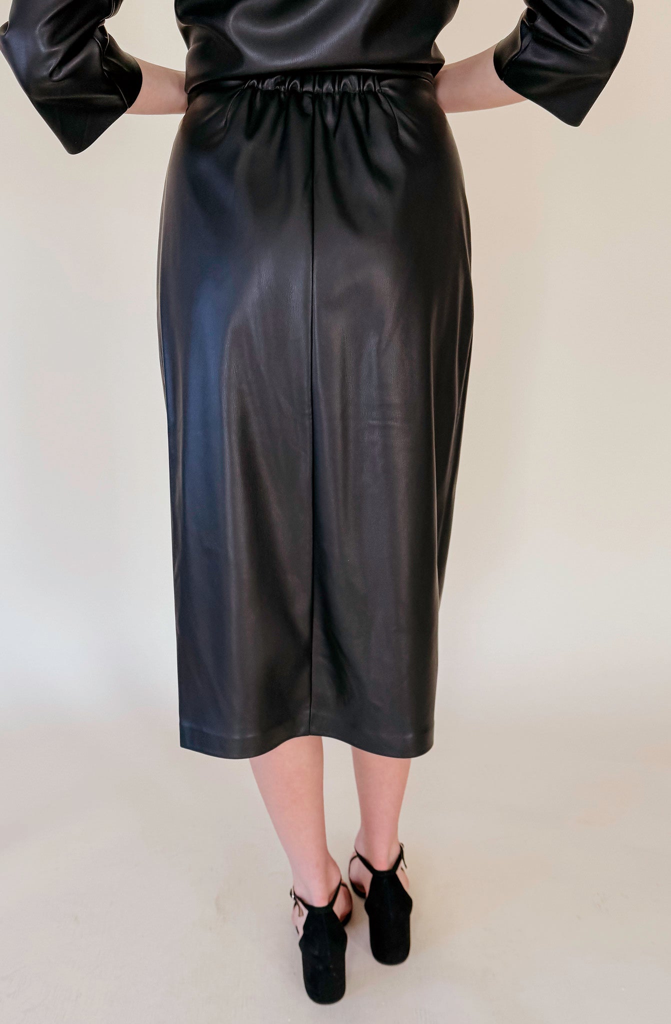 STEVE MADDEN NAVIA LEATHER SKIRT