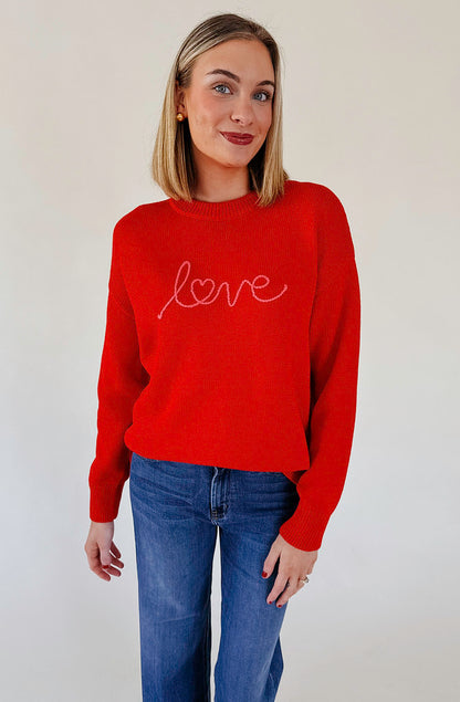 Z SUPPLY LOVE NOTES BOYFRIEND SWEATER