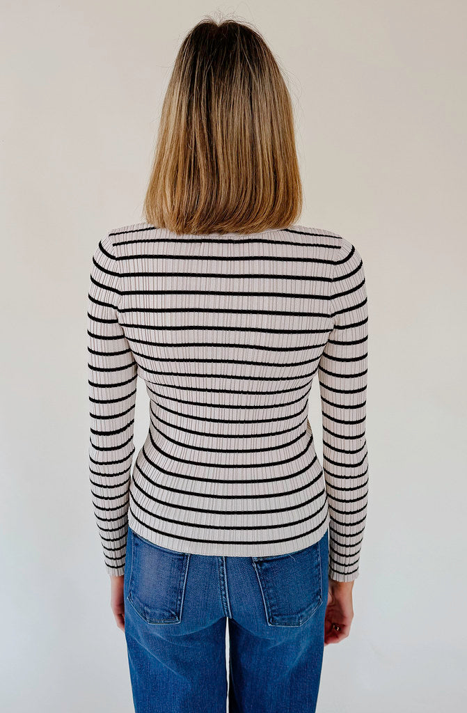 Z SUPPLY JORDANA STRIPE SWEATER