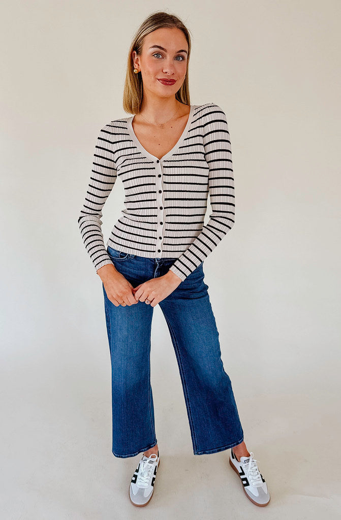 Z SUPPLY JORDANA STRIPE SWEATER